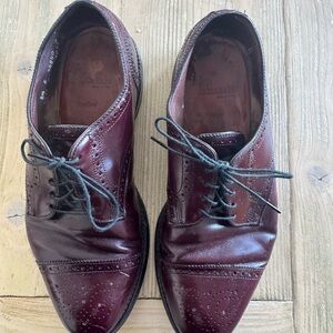Allen Edmonds Men's Burgundy Leather Dress Shoes 8 1/2 E